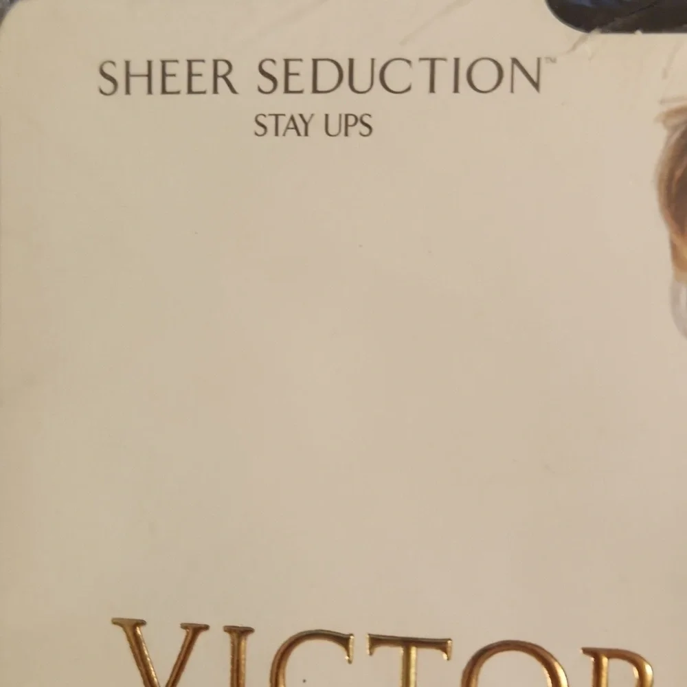 Victoria's Secret Signature Collection Sheer Seduction Stay Ups Black Sz M